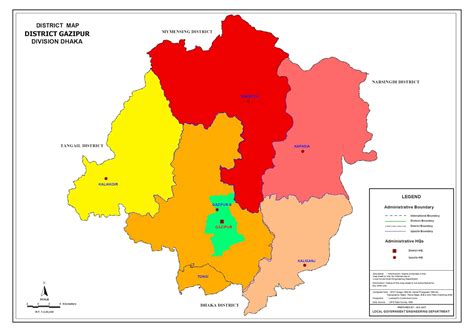 Gazipur District: Map Gazipur District