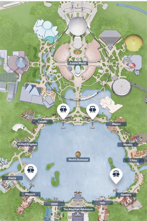 Epcot Countries Map