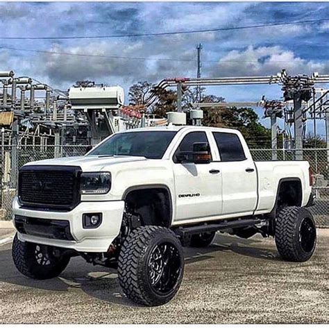 White on Black GMC Truck