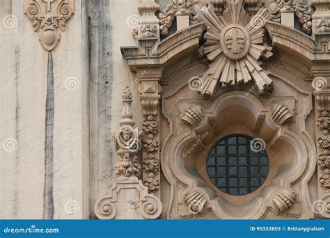 Baroque Architecture of Facade Stock Image - Image of architectural, detailed: 90333803