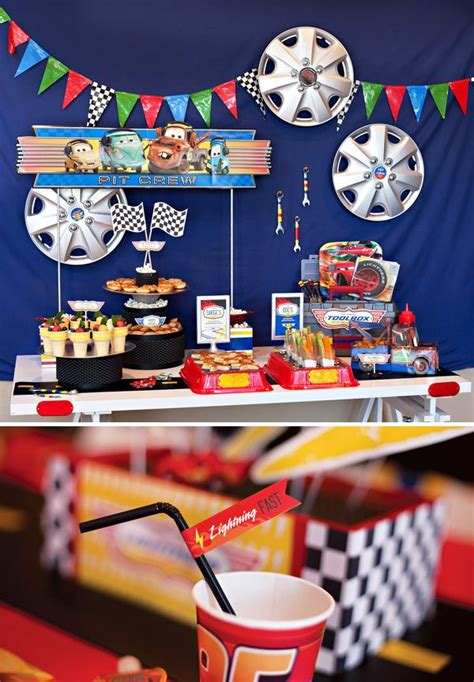 Super Cool Disney Pixar Cars Birthday Party // Hostess with the Mostess® | Cars birthday parties ...