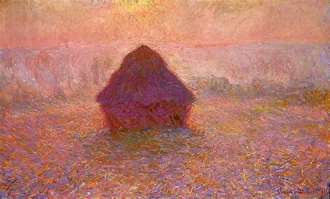 Haystacks, Sun in the Mist, 1891 - Claude Monet - WikiArt.org