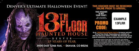 13 Floors Haunted House Tickets | Viewfloor.co