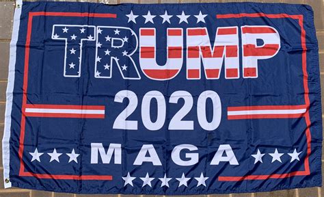 3'X5' 100D TRUMP 2020 MAGA BLUE USA FLAG – Ruffin Flag Wholesale