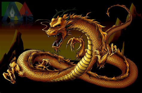 chinese dragon | Gold dragon wallpaper, Dragon pictures, Dragon images