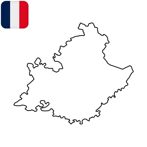 Provence-Alpes-Cote d'Azur Map. Region of France. Vector illustration. 12367838 Vector Art at ...