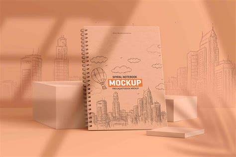 Free Spiral Notebook Mockup (PSD)