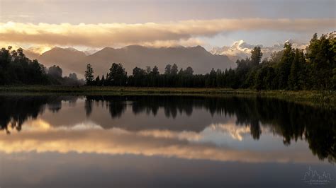 Lake Matheson sunrise Foto & Bild | sonstiges, sonnenaufgänge, wasser im detail Bilder auf ...