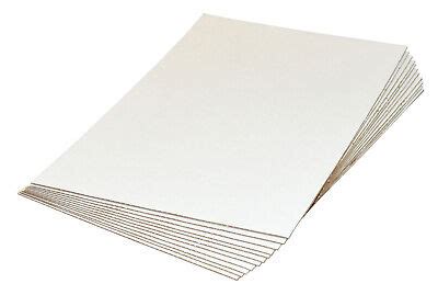 A5 A4 A3 A2 A1 A0 White Cardboard Corrugated Sheets Pads Divider Art ...