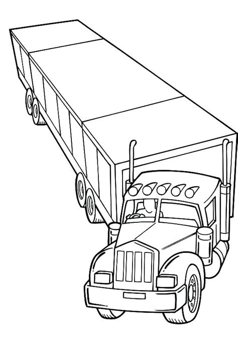 Semi Truck Coloring Pages at GetColorings.com | Free printable colorings pages to print and color