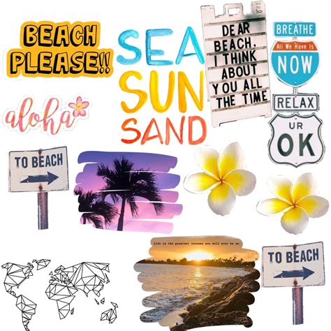 Beach vacation printable stickers | Vacation scrapbook, Printable stickers, Scrapbook stickers ...