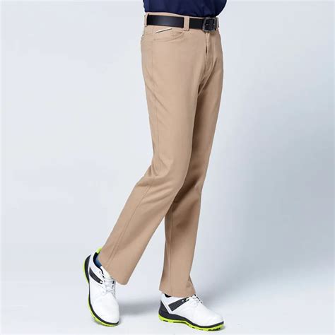 Autumn Winter Windproof Men Golf Pants Thick Keep Warm Long Pants High ...