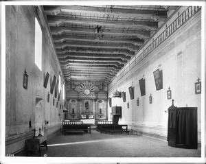 Interior of Mission San Miguel Arcangel, 1903 — Calisphere