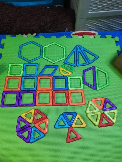 Magnetic shapes, Hobbies & Toys, Toys & Games on Carousell