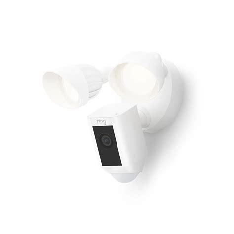 Ring Floodlight Camera Wired Plus in White | The Home Depot Canada