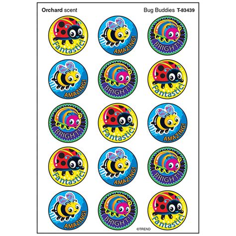 Bug Buddies/Orchard Stinky Stickers, 60 ct. - T-83439 | Trend ...