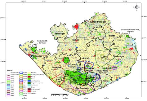 Annual home ranges of the Asiatic lions in the Asiatic Lion Landscape | Download Scientific Diagram