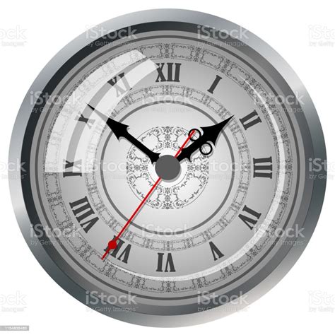 Clock Icon World Time Concept Business Background Stock Illustration ...