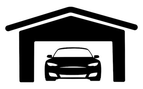 Premium Vector | Vector illustration of a car in a garage