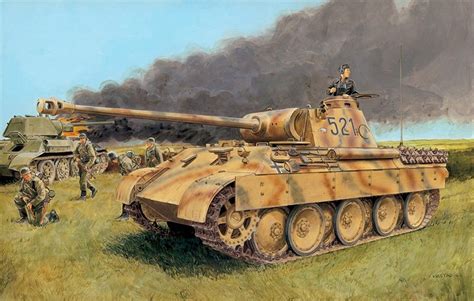 Panther Tiger Ii, Army Drawing, Panther Tank, Tiger Tank, Kursk, Armored Fighting Vehicle, Ww2 ...