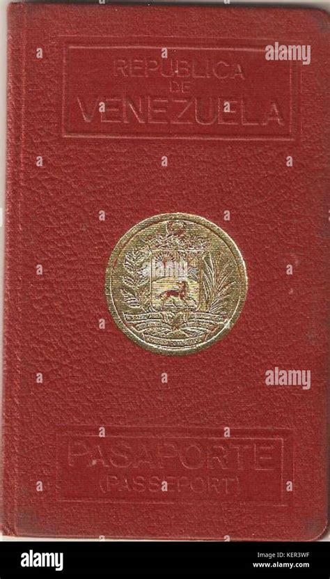 Venezuela passport l (1 Stock Photo - Alamy