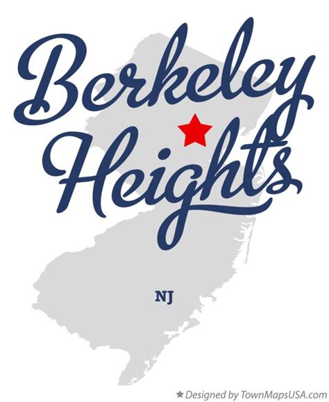 Map of Berkeley Heights, NJ, New Jersey