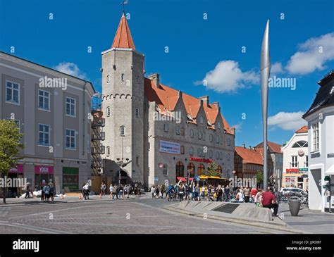 Nytorv in Aalborg Jutland Denmark Europe With Jensens boefhus centre Stock Photo - Alamy