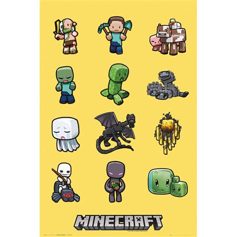 Minecraft Characters Poster | Minecraft and it's characters!