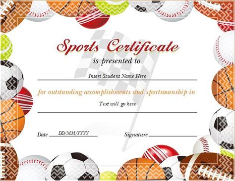 Sports Certificate for MS Word DOWNLOAD at http://certificatesinn.com/sports-certifi… | Sports ...