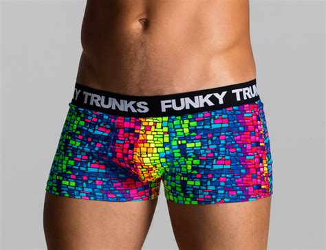 FUNKY TRUNKS MEN'S MOSAIC MAGIC UNDERWEAR , MEN'S UNDERWEAR TRUNKS