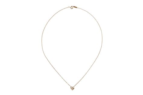 Tiffany Diamond Heart Pendant on Chain in 18 Karat Gold | BADA