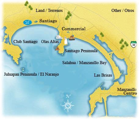 Mapa de Manzanillo Político Región | Mapa Político Ciudad Región ...