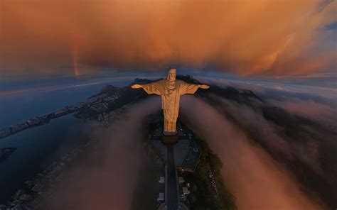 HD wallpaper: Rio de Janeiro Night View, city, thunder, clouds | Wallpaper Flare