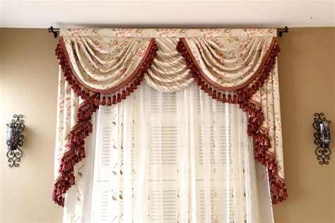 Debutante - Classic Overlapping Swag Valance Curtains | Curtains living room, Curtains ...