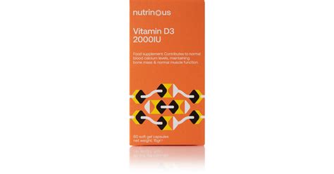 Nutrinous Vitamin D3 2200iu 60 Μαλακές Κάψουλες | BestPrice.gr