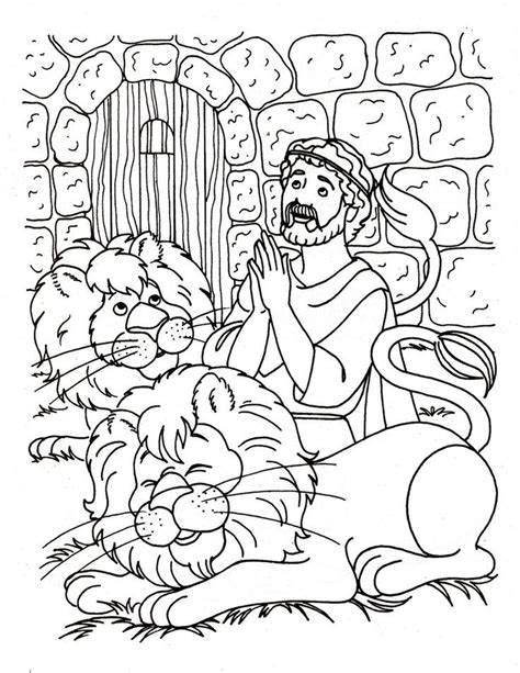 39+ daniel and the lions den coloring page - FaisalNiaya