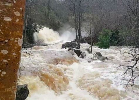 WATCH: Shocking footage shows Glenbarrow Waterfall raging down from ...