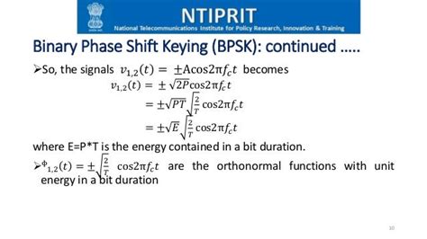 Phase Shift Keying & π/4 -Quadrature Phase Shift Keying