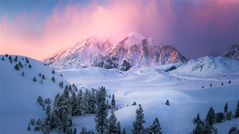 Snow mountain, snow, mountains, landscape HD wallpaper | Wallpaper Flare