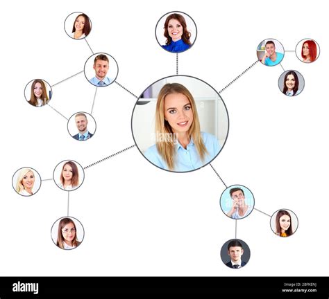 Social network structure, isolated on white Stock Photo - Alamy