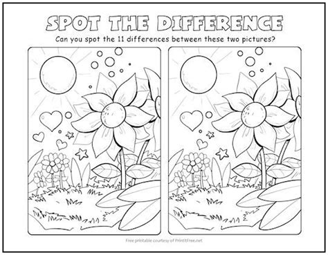 Pin on Free Printable Spot the Difference Puzzles