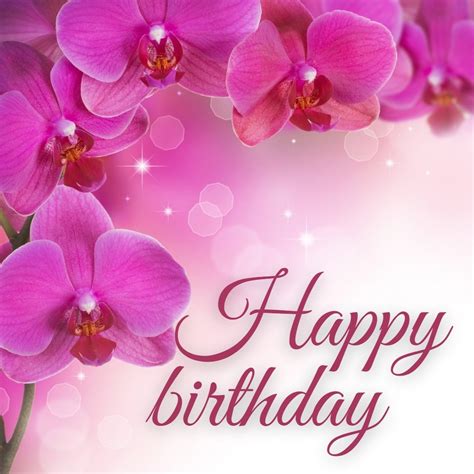 Happy Birthday Images And Beautiful Cards With Orchids