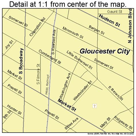 Gloucester City New Jersey Street Map 3426820