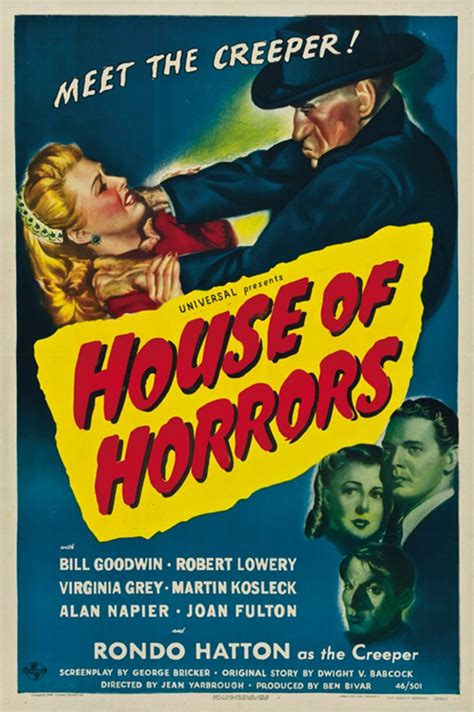 House of Horrors 1946 Bill Goodwin Cult Horror Movie Poster - Etsy