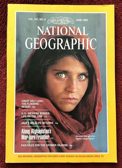 Afghan Girl with the Haunted Green Eyes National Geographic Magazine June 1985 | National ...