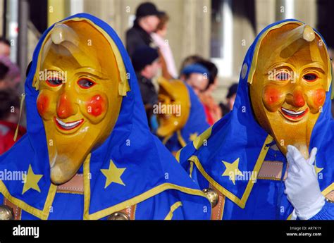 German carnival procession, Black Forest Stock Photo - Alamy