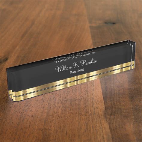 Classy Company President Or CEO Desk Name Plate | Zazzle | Desk name plates, Ceo desk, Office ...