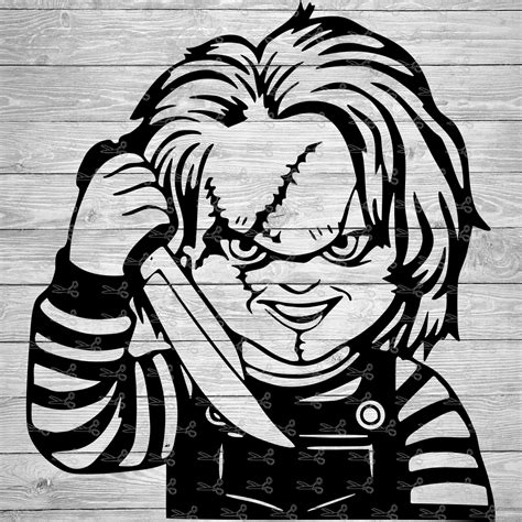 Chucky with Knife SVG,EPS & PNG Files - Digital Download files for ...