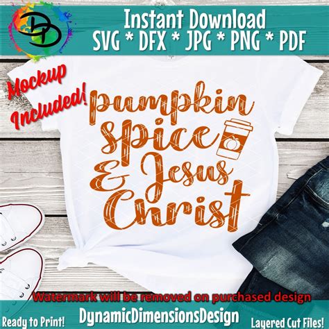 Pumpkin Spice Jesus Christ Fall Svg Quote Fall Svg Fall - Etsy