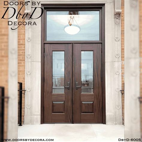 Solid mahogany commercial doors custom built - Doors by Decora